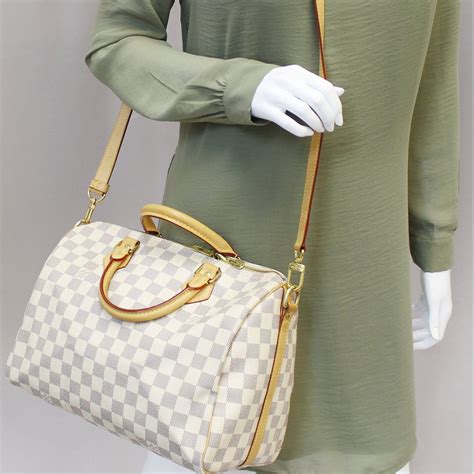 louis vuitton speedy 30 azur bandouliere|speedy bandouliere 30 monogram.